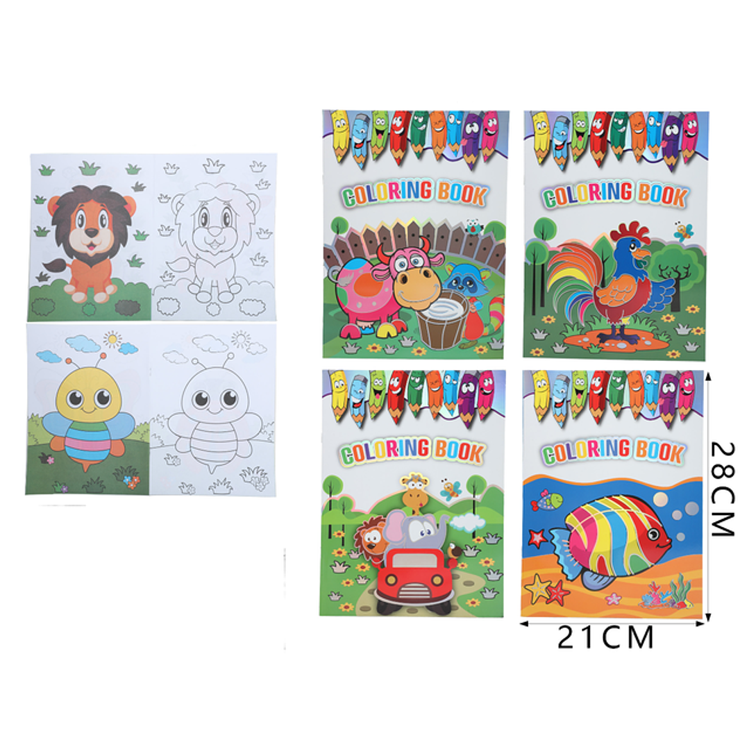 Libro De Colorear 16Hojas 21*28Cm 1