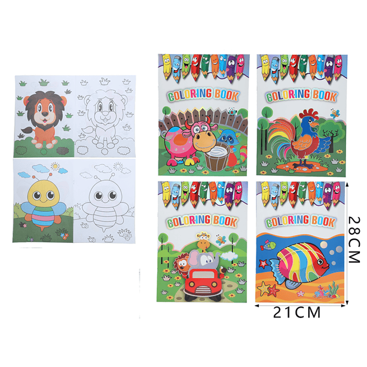 Libro De Colorear 16Hojas 21*28Cm 1