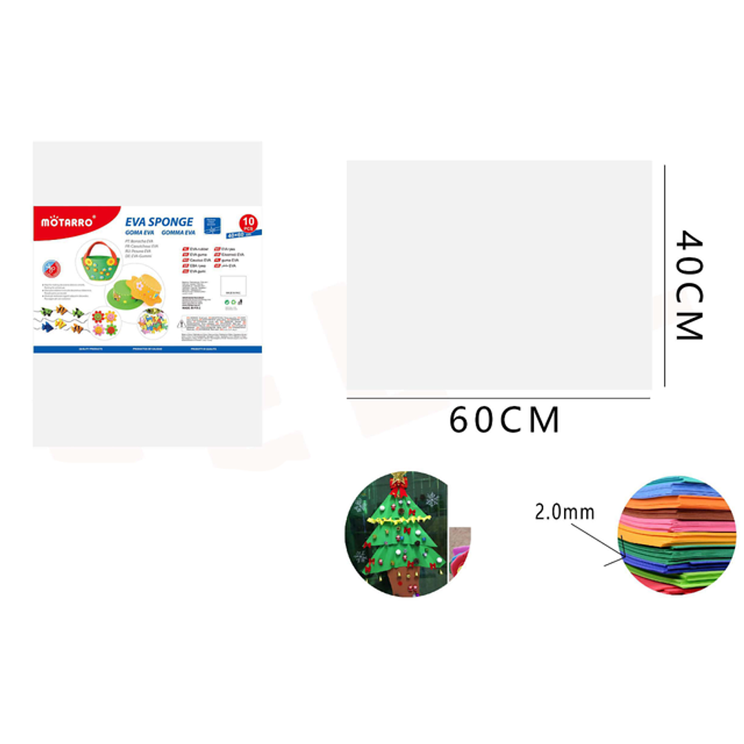 Goma Eva Blanco 40x60Cm 1