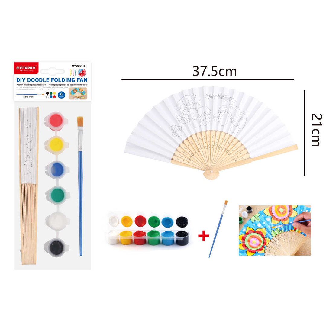 Set Para Pintar Abanicos  1