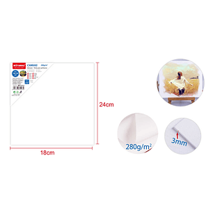 Cartón Entelado 18X24cm 280g 3mm 