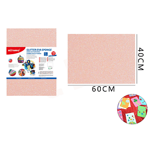 Goma Eva Glitter Beige 40X60Cm