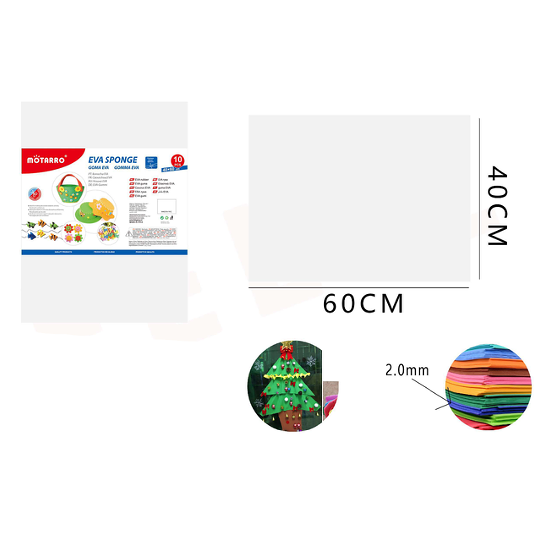 Goma Eva Blanco 40X60Cm 1