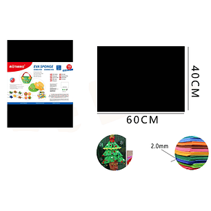 Goma Eva Negro 40X60Cm