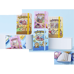 Libreta Con Elastico Efecto Lenticular A7