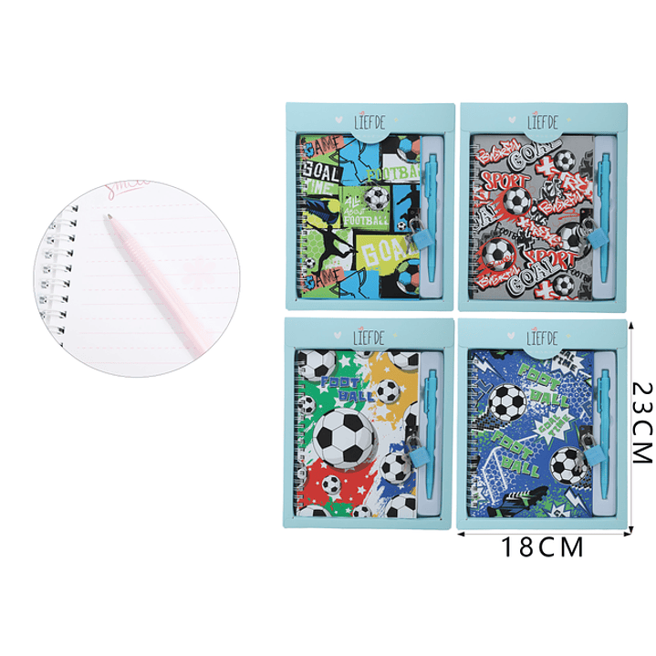 Conjunto De Agenda Con Candado 1