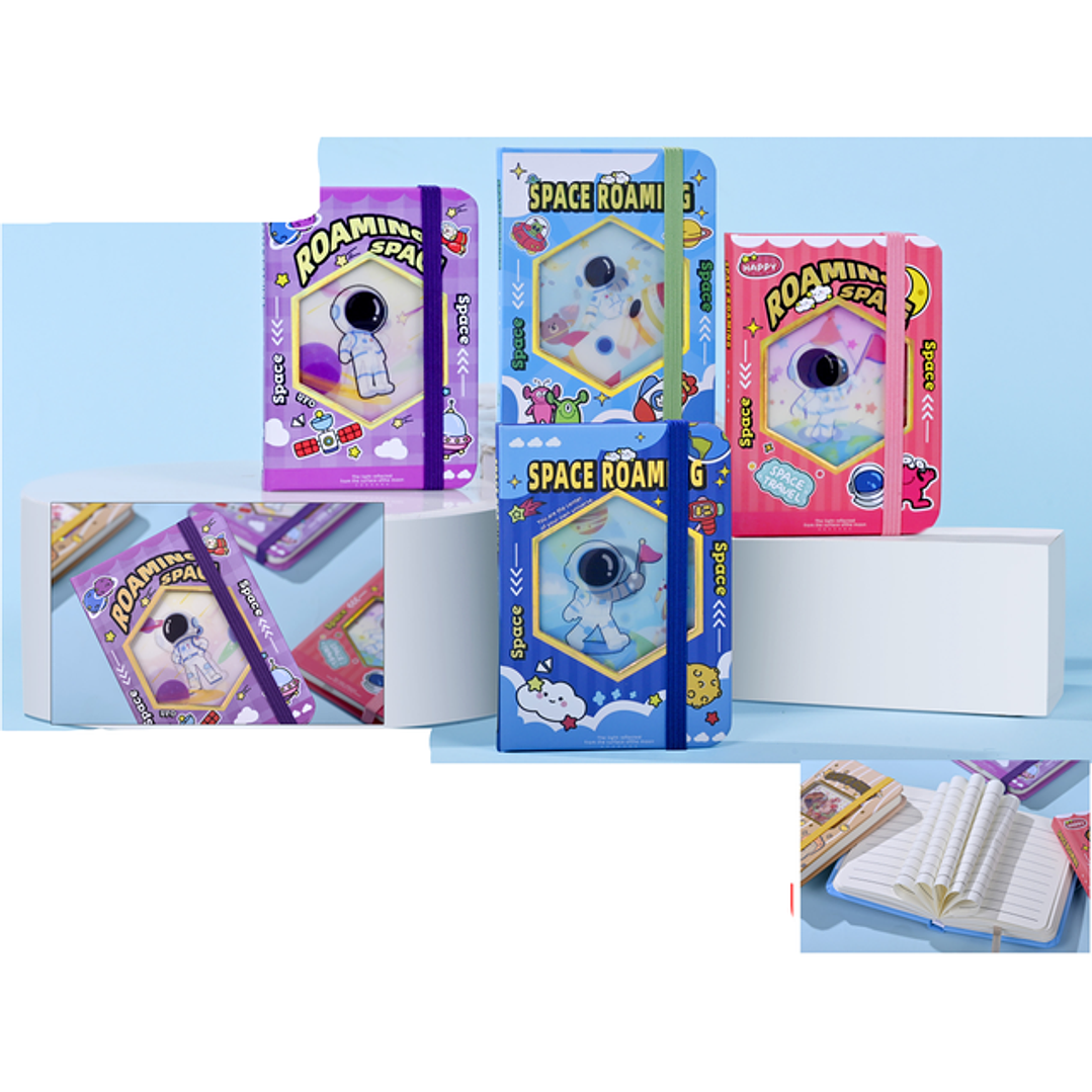 Libreta Con Elastico Efecto Lenticular A7 1