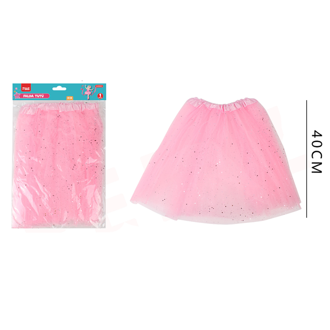Falda Tutu Rosado 40Cm 1
