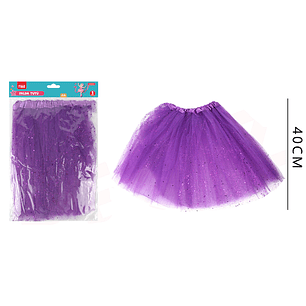 Falda Tutu Morado 40Cm