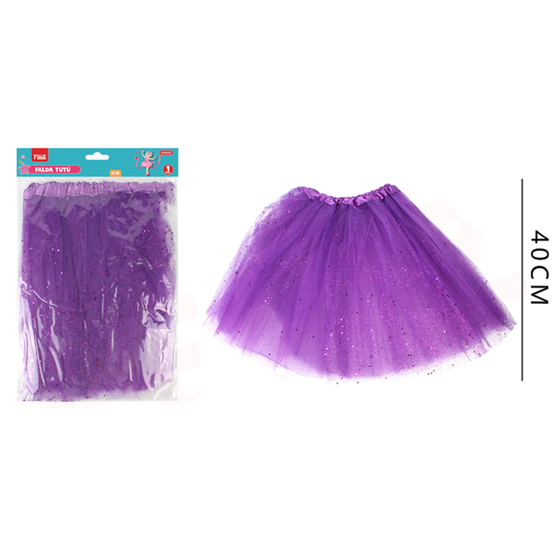 Falda Tutu Morado 40Cm 1