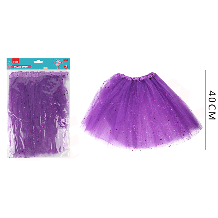 Falda Tutu Morado 40Cm 1