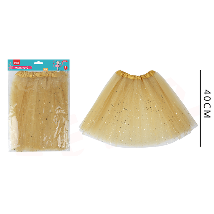 Falda Tutu Dorado 40Cm 1
