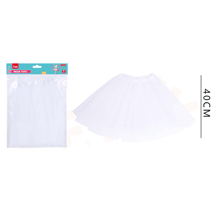 Falda Tutú Blanco 40Cm 1