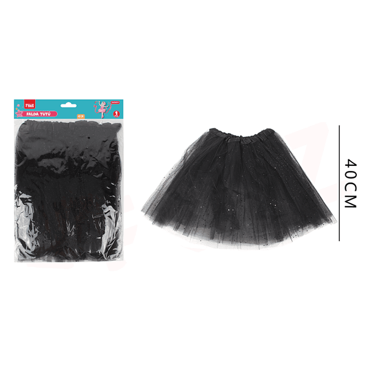 Falda Tutu Negro 40Cm 1