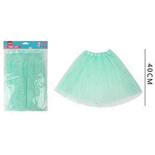 Falda Tutu Azul Verde 40Cm
