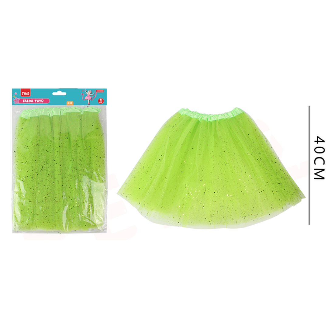 Falda Tutu Verde 40Cm 1