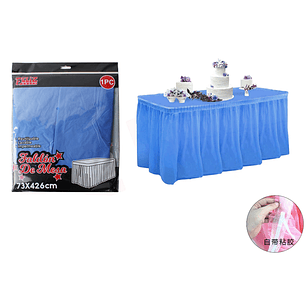 Faldon De Mesa Azul 426x73Cm