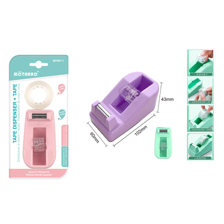 Dispensador + Cinta 102x60x43mm 1