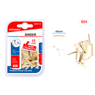 Encuadernador Dorado 40mm