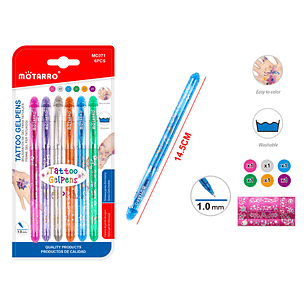 Boligrafos De Gel Para Tatuajes 14.5cm