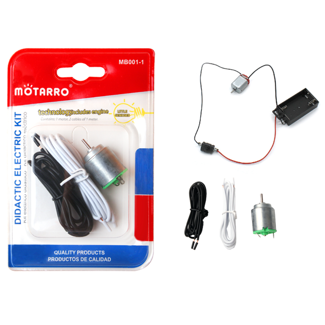 Set Circuito Electrico Con Motor Escolar 1