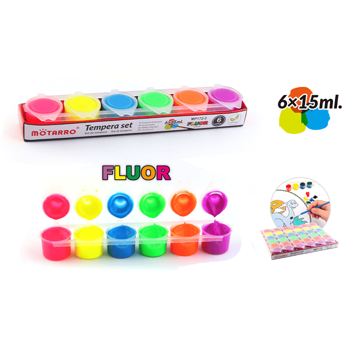 Pintura Aguada Color Fluorescente 15ml 1