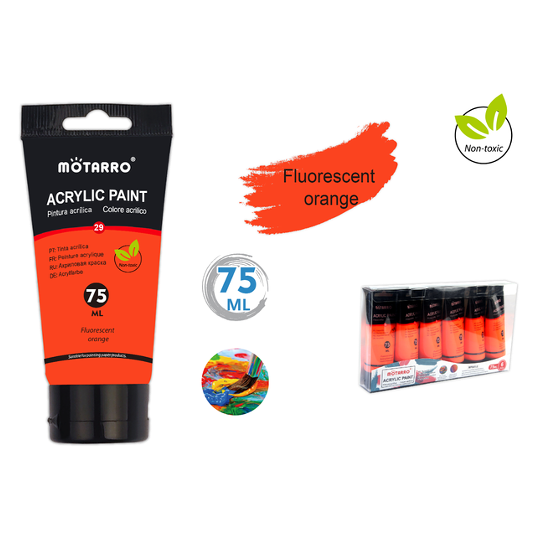 Pintura Naranja Flourescente 75ml 1
