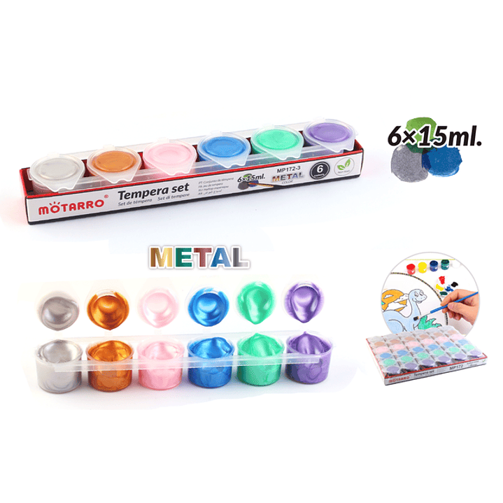 Pintura Aguada Color Metalico 15ml 1