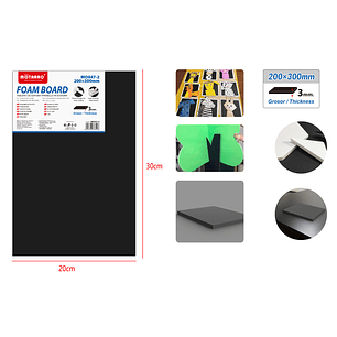 Tablero De Espuma Negro 40x60cm