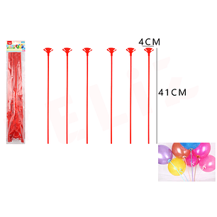 Varilla De Globo Rojo 4X41Cm