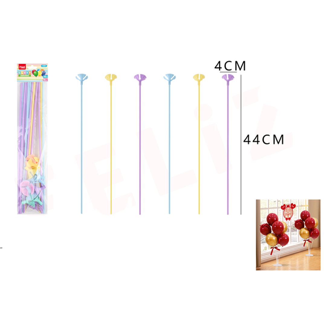 Varilla De Globo Multicolor Pastel 44X4Cm 1