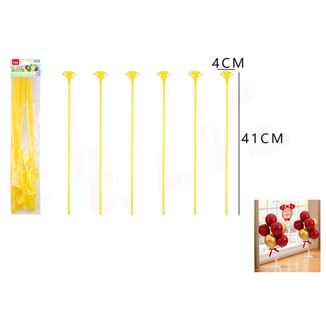 Varilla De Globo Amarilla 4X41Cm 1