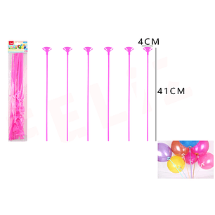 Varilla De Globo Rosado 4X41Cm