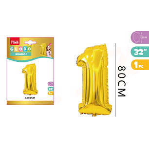 Globo Metalizado Mylar Dorado 1 80Cm