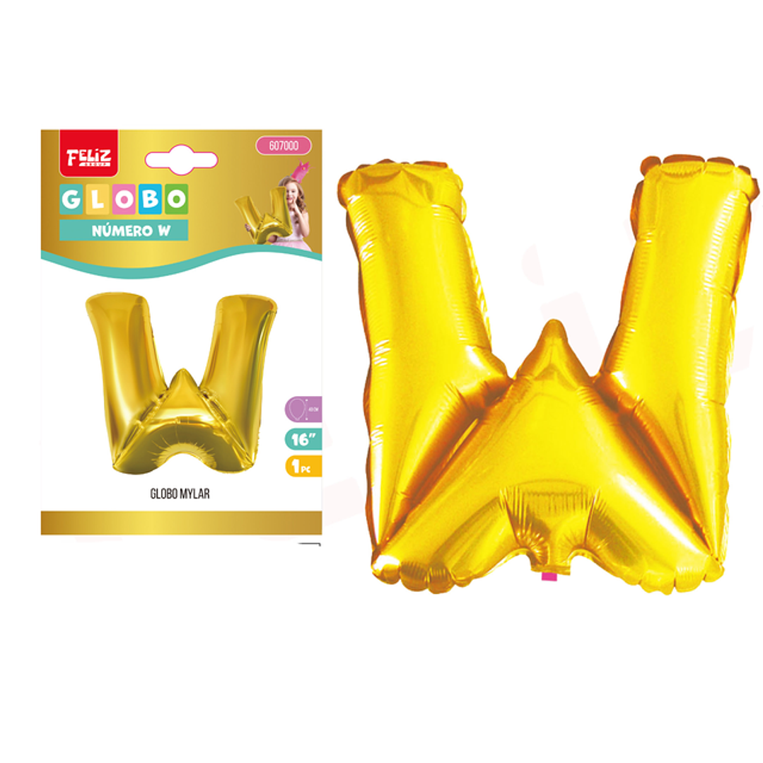 Globo Metalizado Dorado Letra P 1