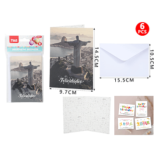 Set De Tarjeta Invitación Felicidades