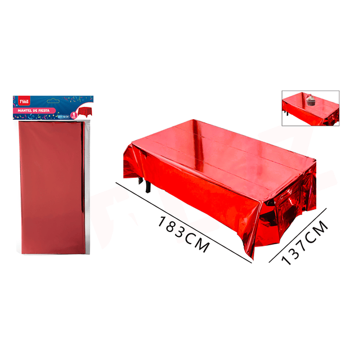 Mantel Rojo 137X183Cm 1