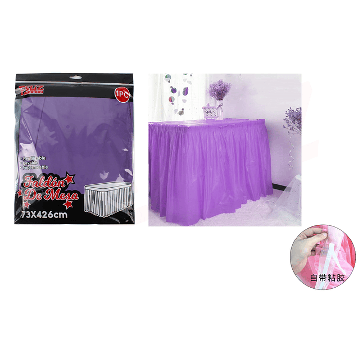 Faldon De Mesa Morado 426X73Cm 1