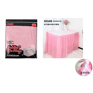 Faldon De Mesa Rosado 426X73Cm