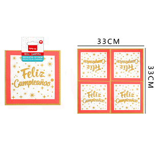 Servilletas De Cumpleanos 33x33 Cm 16Pcs