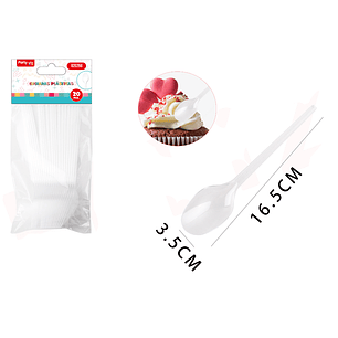 Cucharas Transparente 20Pcs