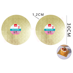 Base De Torta Dorado 30 Cm