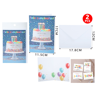 Tarjeta De Regalo F.Cumple Torta