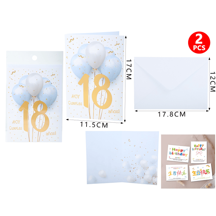 Tarjeta De Regalo F.Cumple 18 Años 1