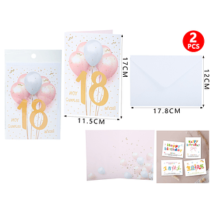 Tarjeta De Regalo F.Cumple 18 Años