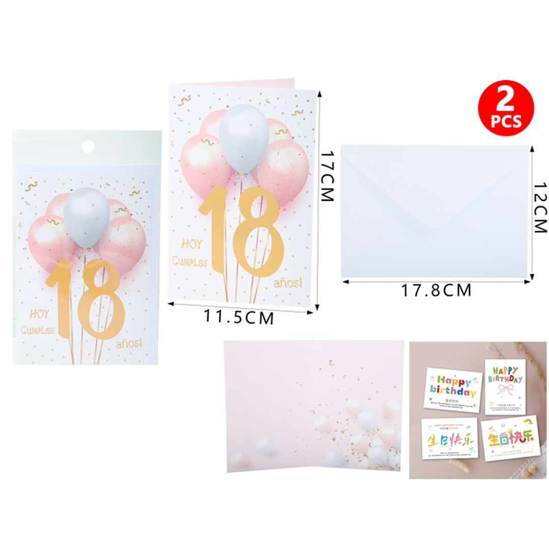 Tarjeta De Regalo F.Cumple 18 Años 1