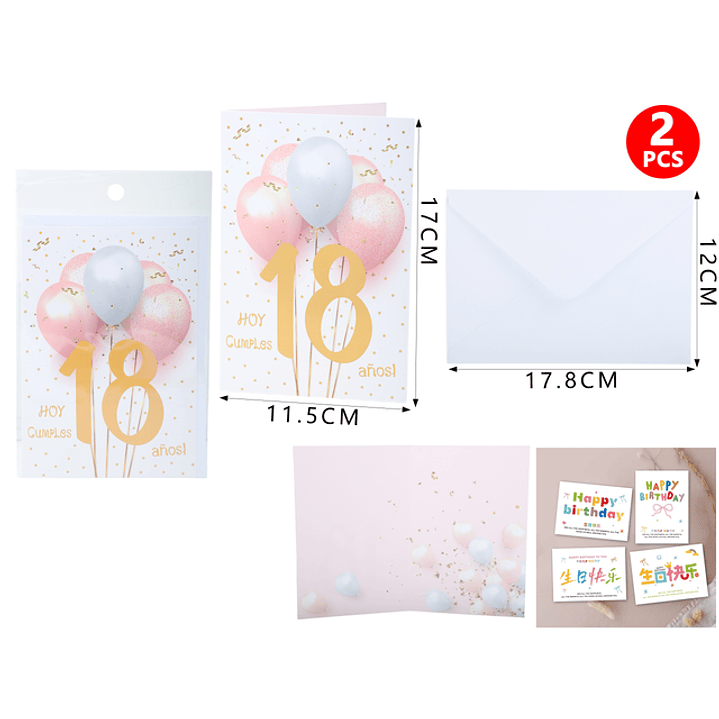 Tarjeta De Regalo F.Cumple 18 Años 1