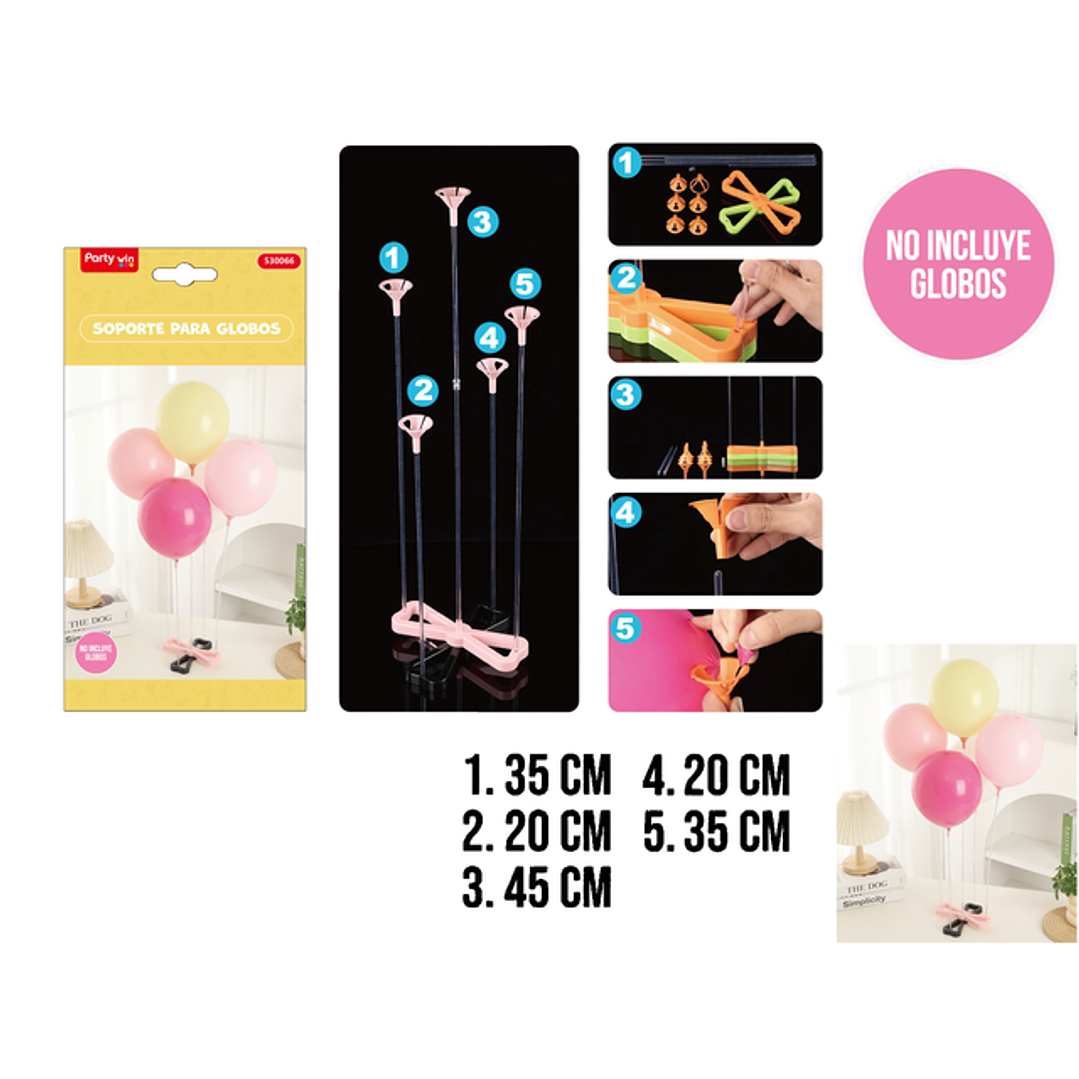 Soporte Para Globos Rosado 1