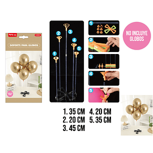 Soporte Para Globos Naranjo