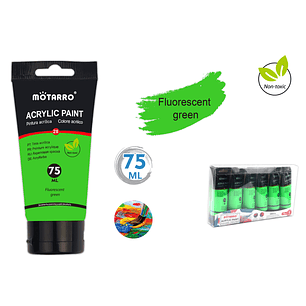 Pintura Acrílica Verde Fluorescente 75Ml